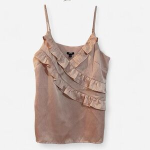 Elegant Ruffled Tan Women's Top